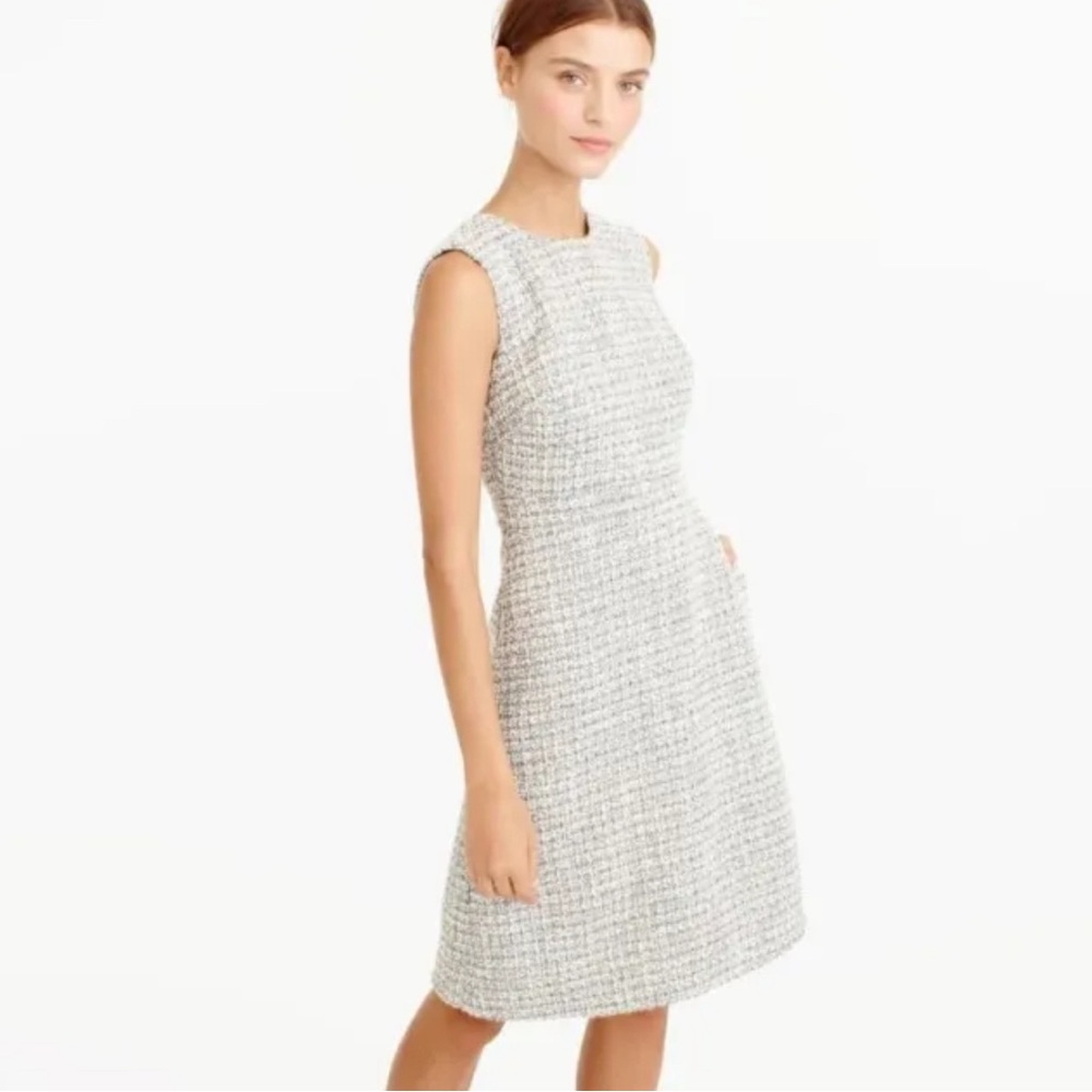 J.Crew A-line Shimmer Tweed Dress